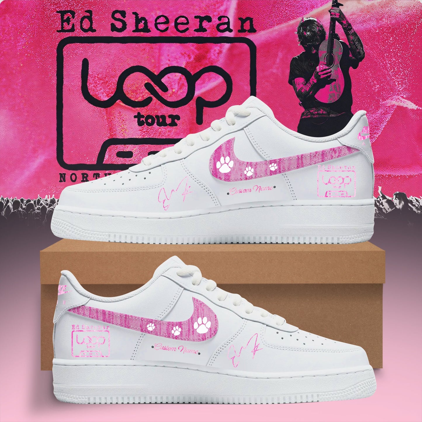Ed Sheeran – Loop Tour NA 2026 Customize AF1