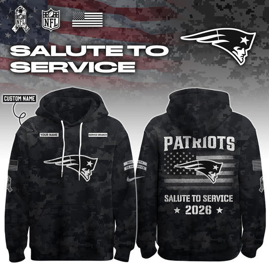 NE 2026 Salute to Service Hoodie custom personalization and service branch Limited Edition + Selling Out Fast