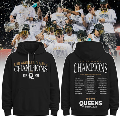 Queens Champions Black Hoodie