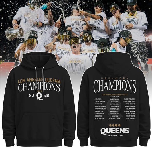 Queens Champions Black Hoodie
