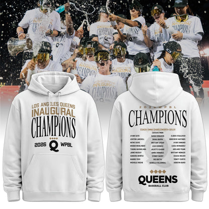 Queens Champions White Hoodie