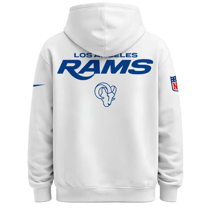 LAR Rams Classic Sol White Hoodie