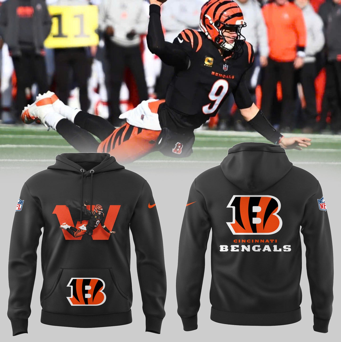 Limited Edition Cincinati Bengals Super Joe Burrow Hoodie