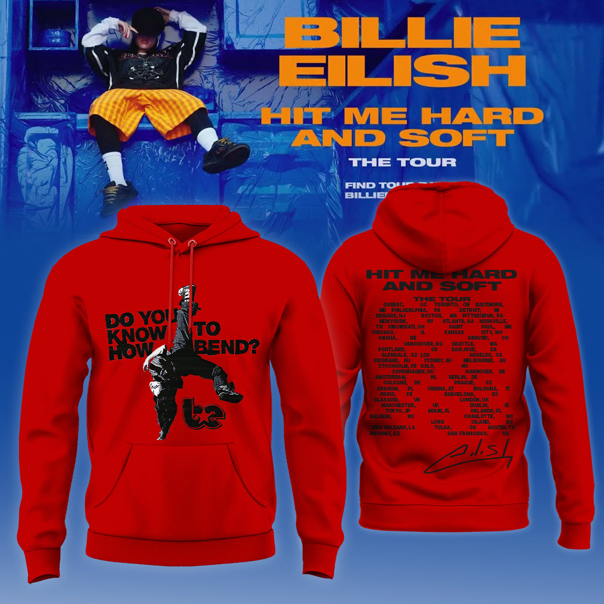 Billie Eilish Hit Me Hard and Soft: The Tour Hoodie