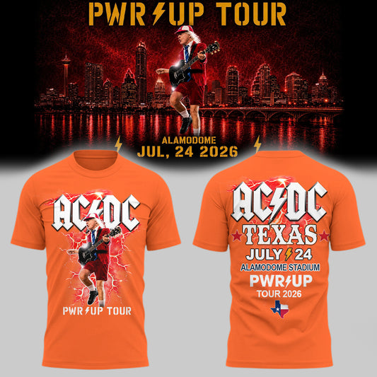Limited Edition POWER UP Tour 2026 At Alamodome Stadium T-Shirts