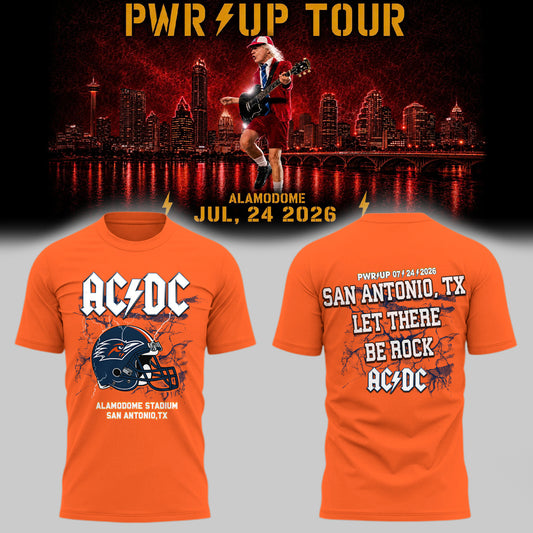 Limited Edition POWER UP Tour 2026 At Alamodome Stadium T-Shirts