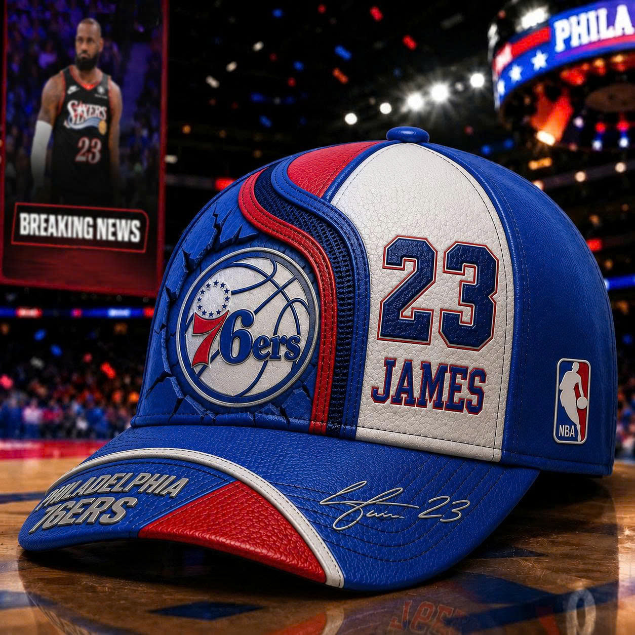 Limited Edition “LeBron James” Philadelphia 76ers Cap