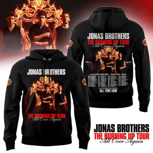 Limited Edition Jonas Brothers “The Burning Up Tour All Over Again” Hoodie