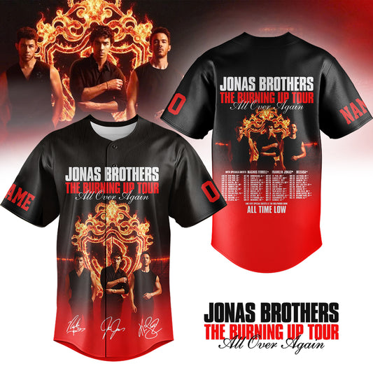 Limited Edition Jonas Brothers “The Burning Up Tour All Over Again” Jersey