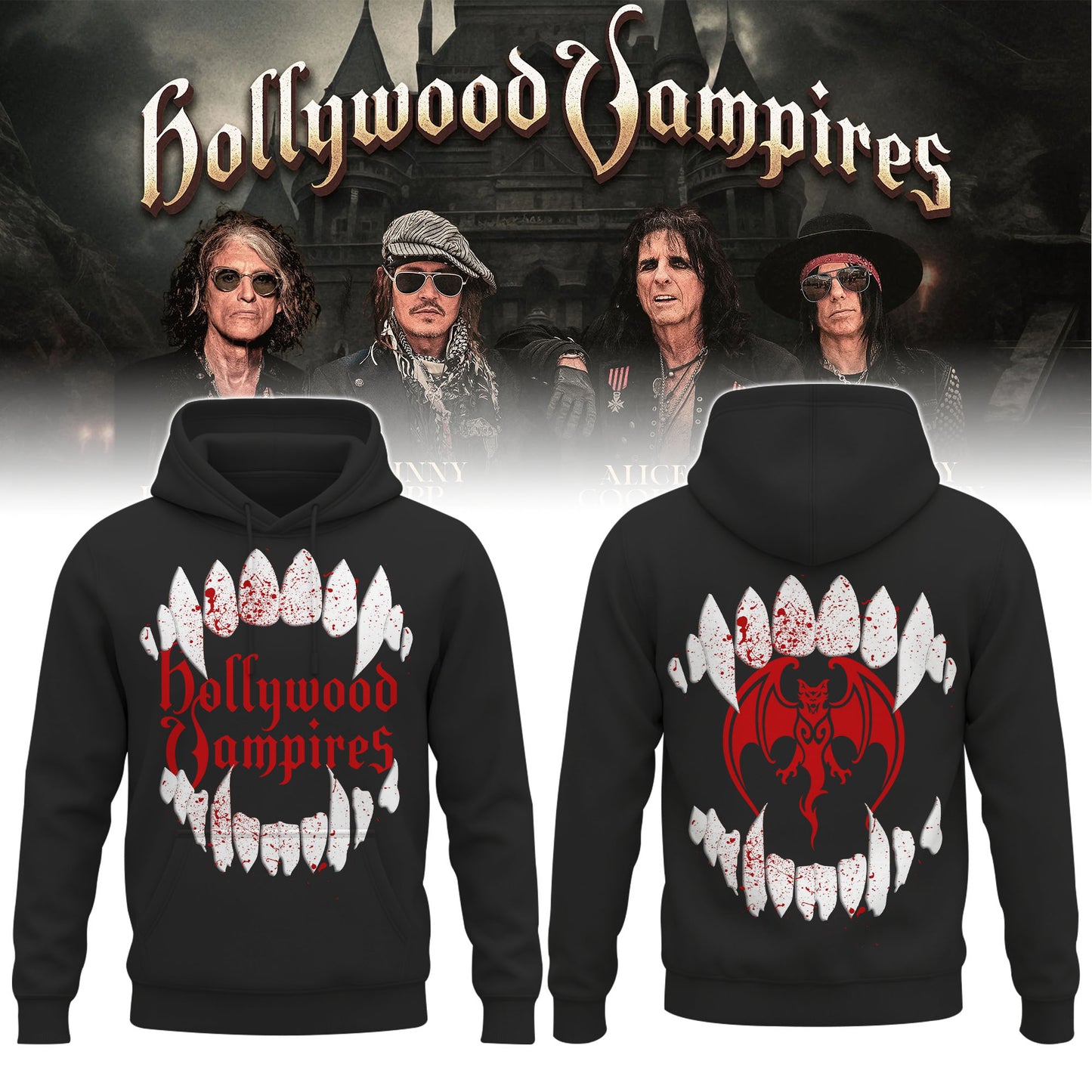 Hollywood Vampires 2026 Tour Merch ver 1