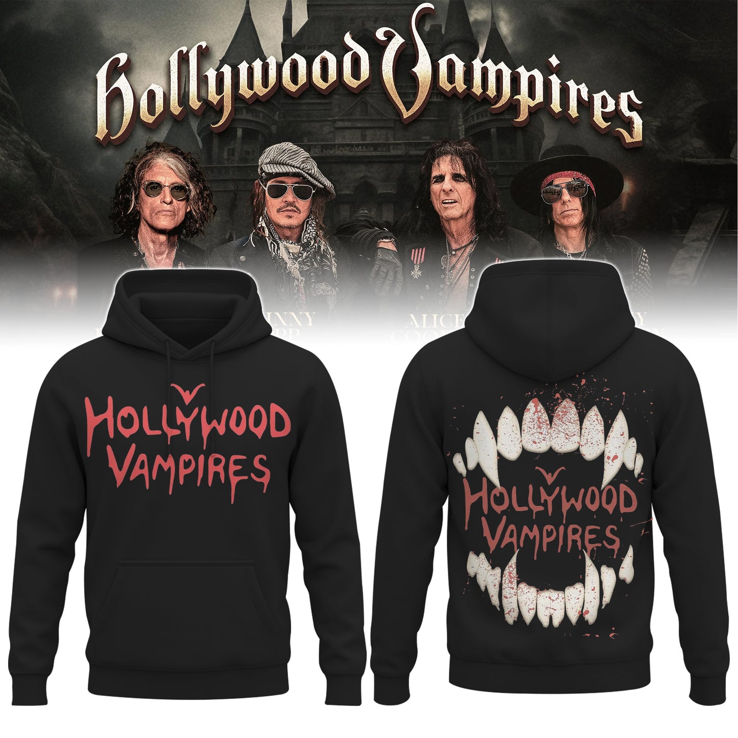 Hollywood Vampires 2026 Tour Merch ver 4