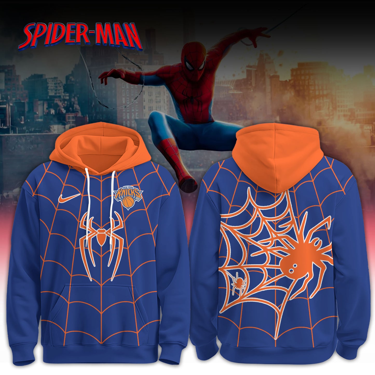 Knicks x Spider Man 2026 Edition Custom Hoodie for Fans