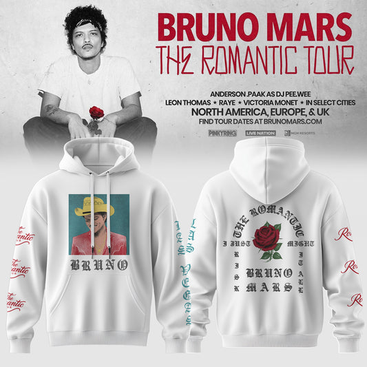 .Las Vegas The Romantic Limited Edition Tour Hoodie – White