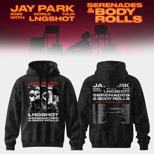 JAY PARK & LNGSHOT – 2026 World Tour ‘Serenades & Body Rolls’ Limited Hoodie