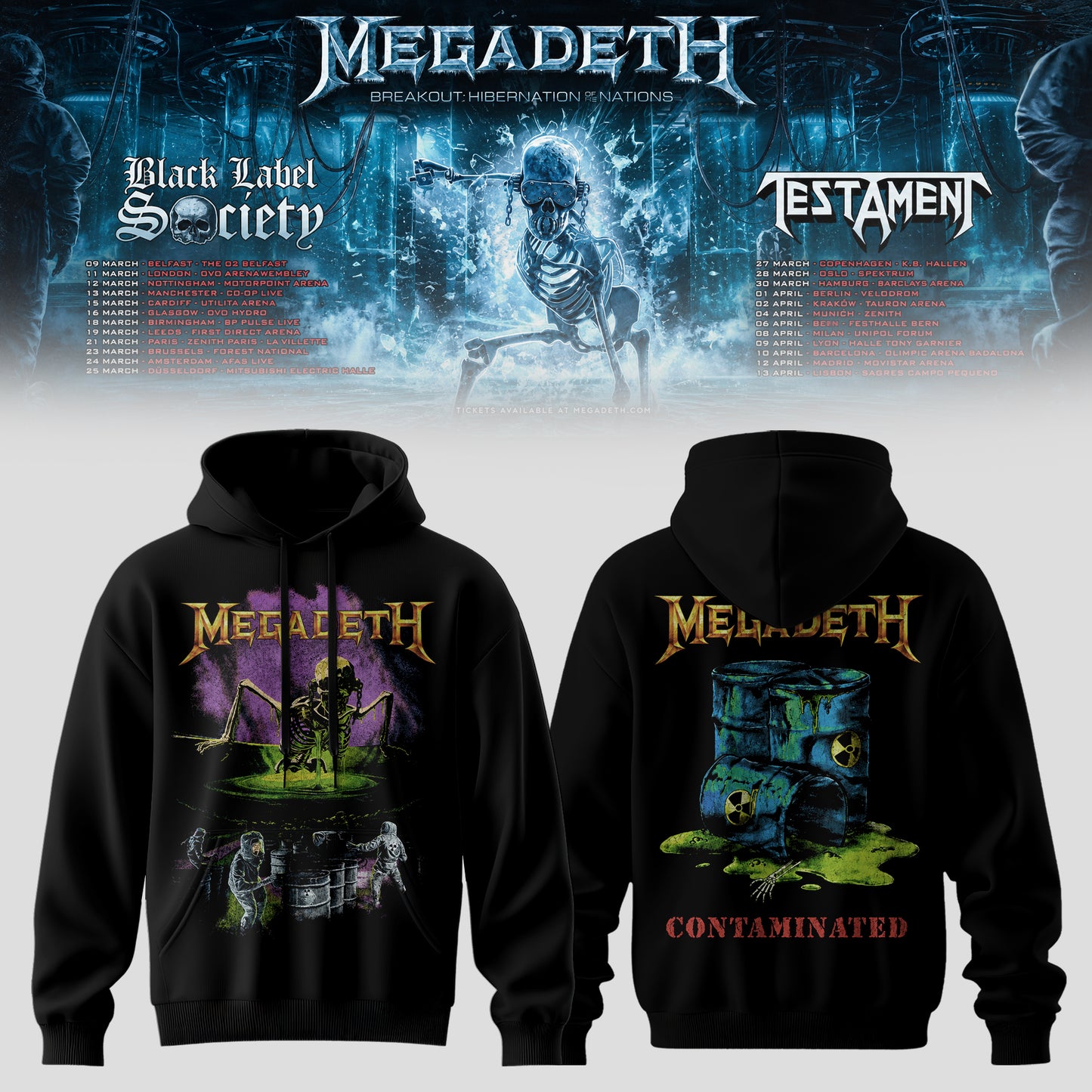 MEGADETH – BREAKOUT: HIBERNATION OF NATIONS TOUR HOODIE