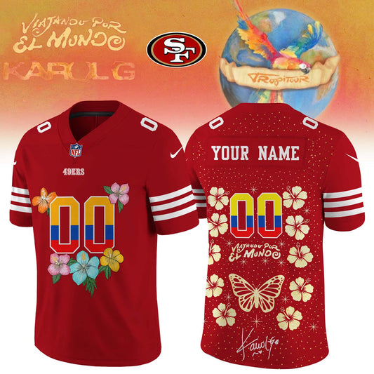 San Francisco 49ers x Back-to-back nights with the one and only Karol G Football Jersey