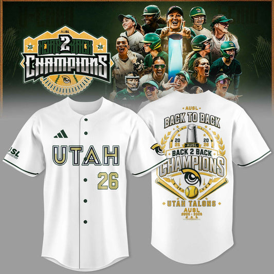 Utah Talons Back-to-Back 2026 Champions Jersey