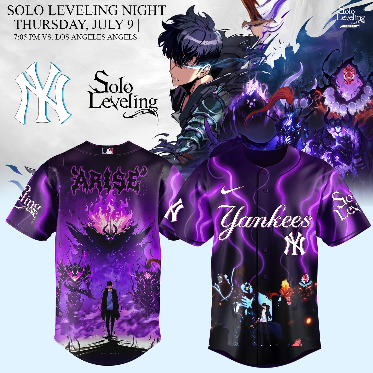 MLB ALL TEAMS x Solo Leveling Limited Jersey 2