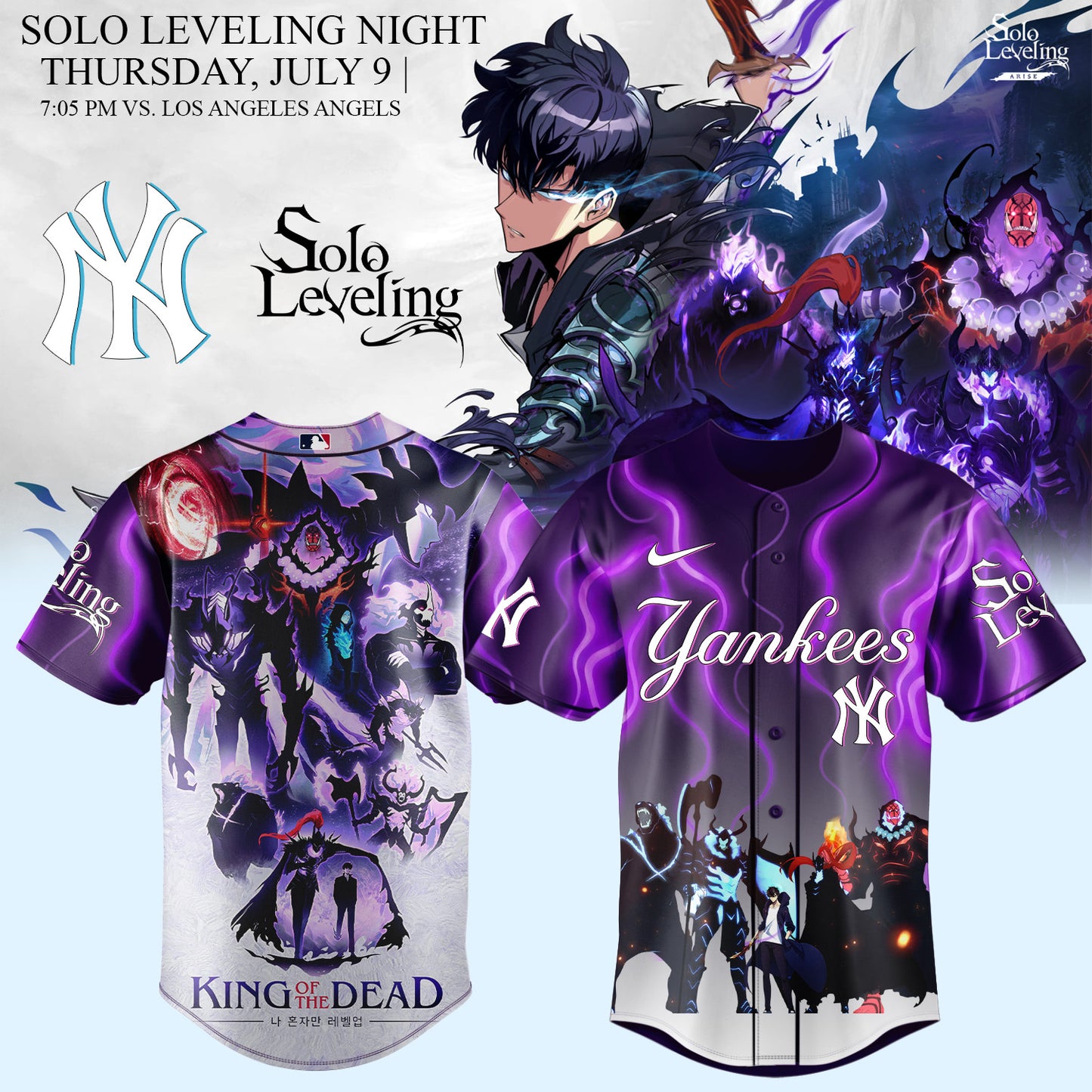 MLB ALL TEAMS x Solo Leveling Limited Jersey 2