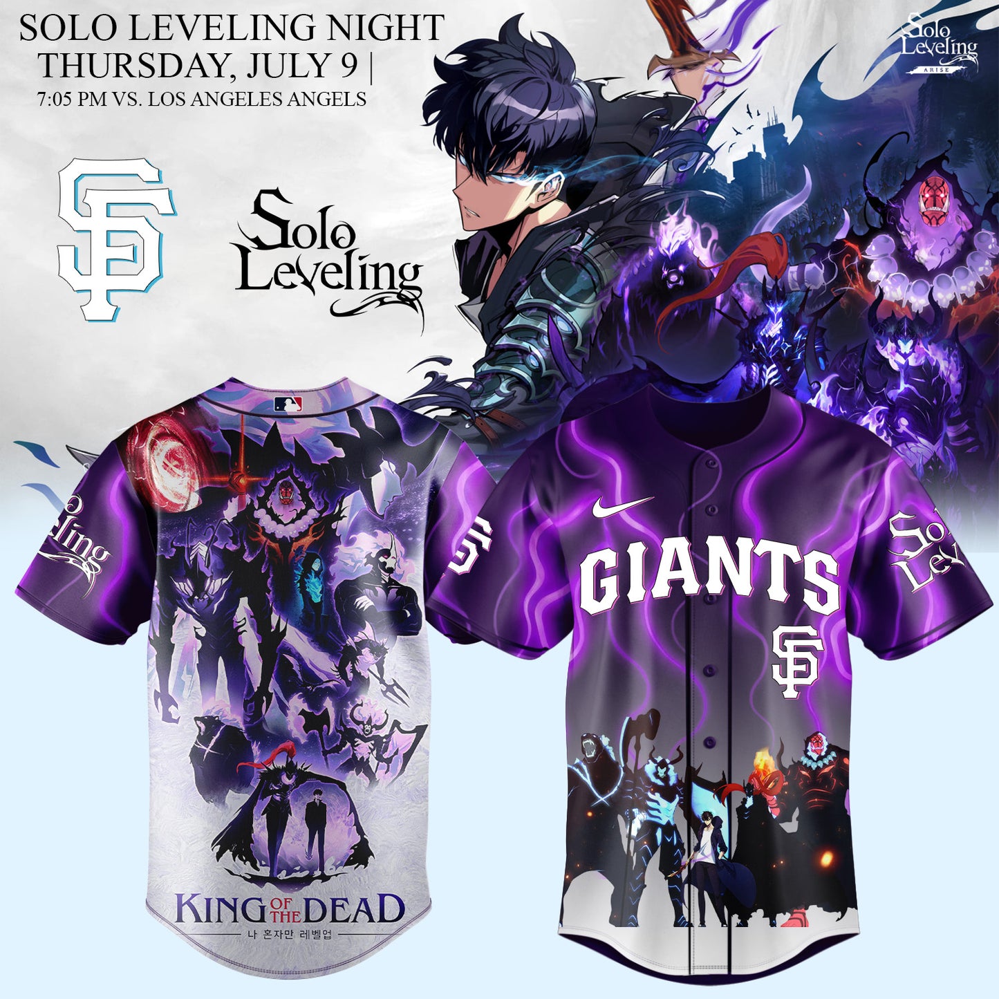 MLB ALL TEAMS x Solo Leveling Limited Jersey 2