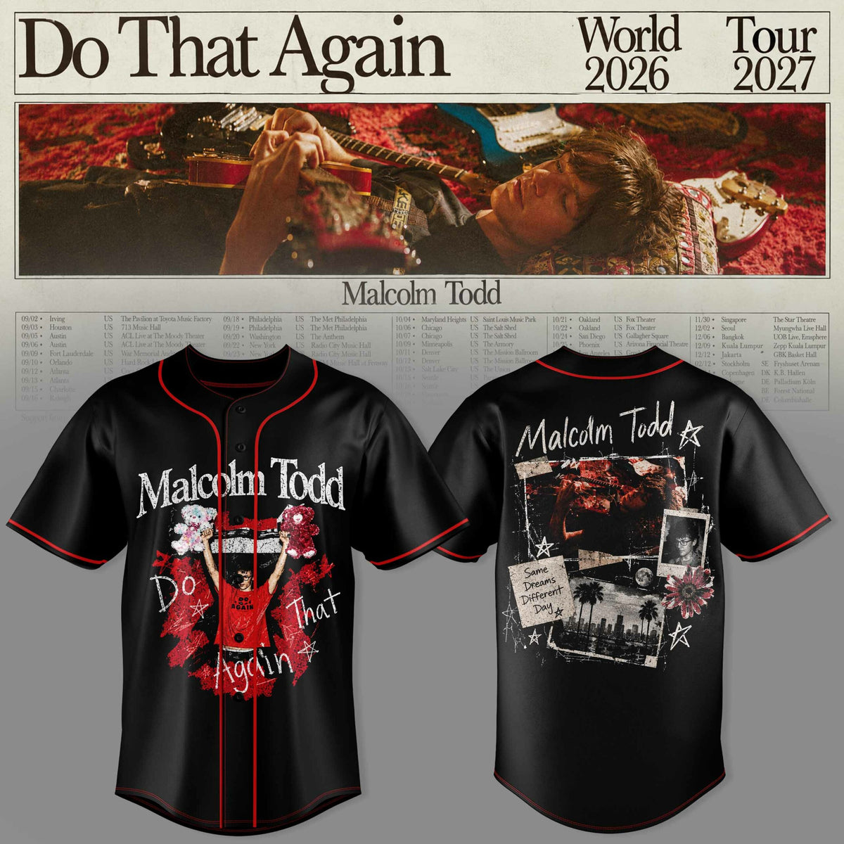 _.MALCOLM TODD DO THAT AGAIN WORLD TOUR JERSEY