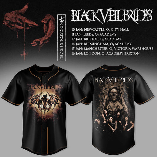 BLACK VEIL BRIDES – UK TOUR 2026 COLLECTION JERSEY