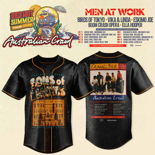 AUSTRALIAN CRAWL – RED HOT SUMMER TOUR 2026 JERSEY