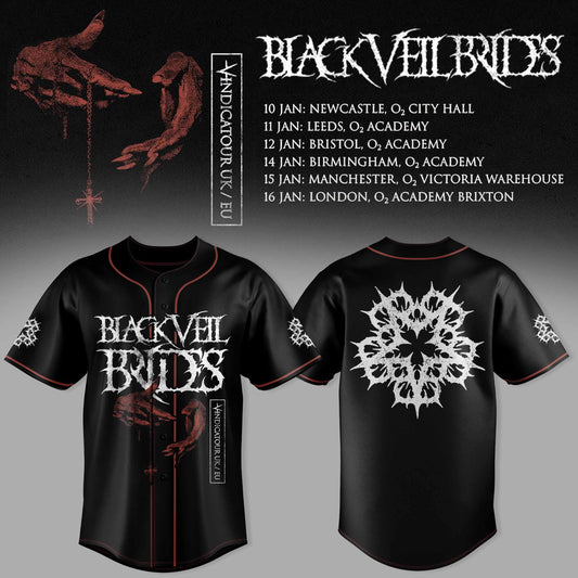 BLACK VEIL BRIDES – UK TOUR 2026 COLLECTION JERSEY