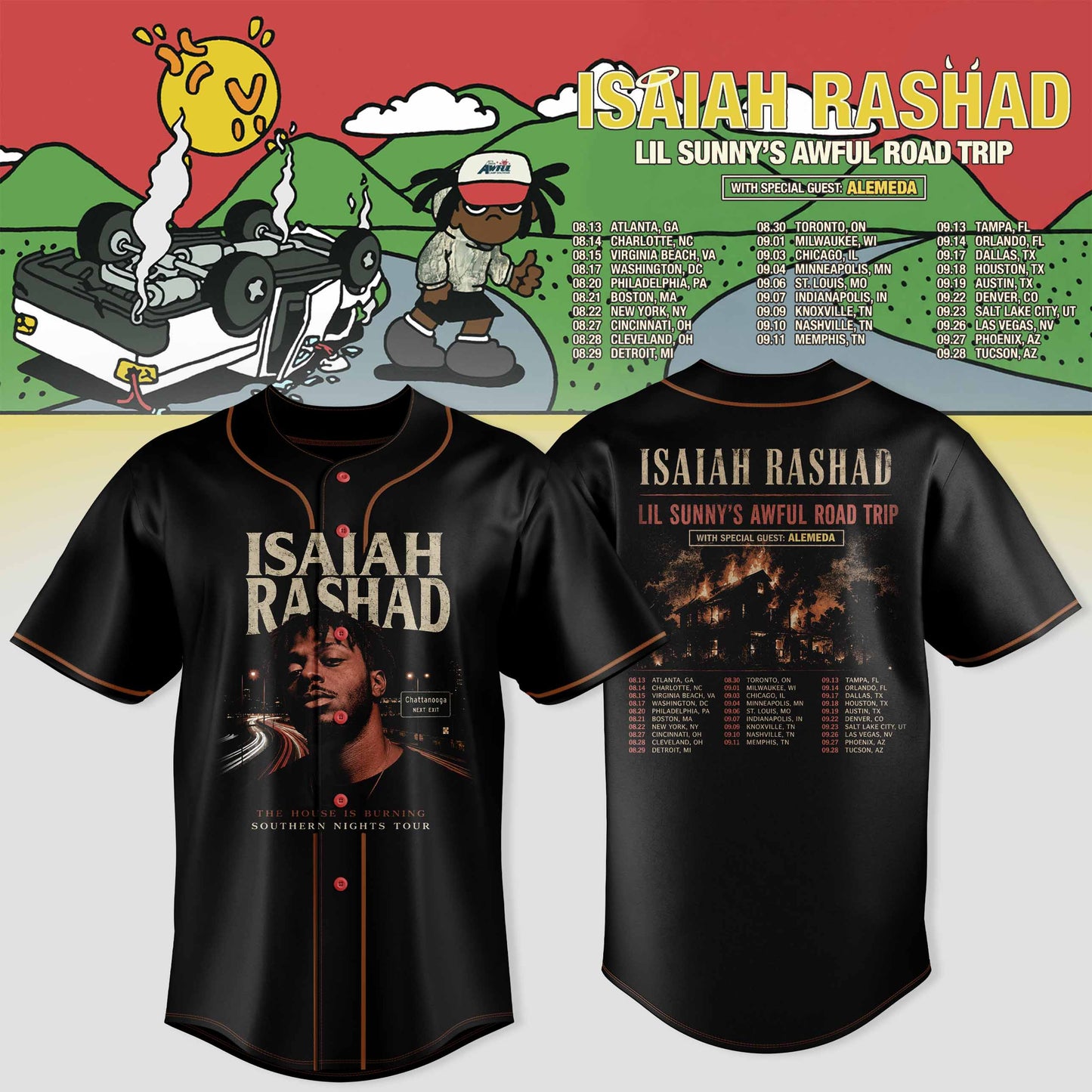 _ISAIAH RASHAD – LIL SUNNY’S AWFUL ROAD TRIP JERSEY
