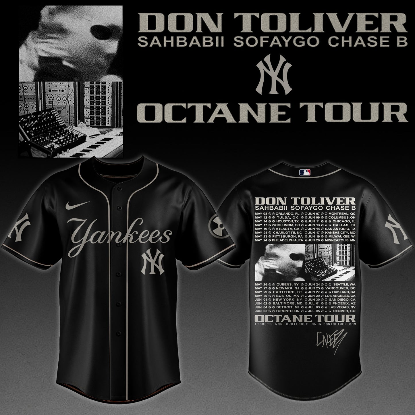 ..MLB ALL TEAMS x Don Toliver Octane Tour Jersey