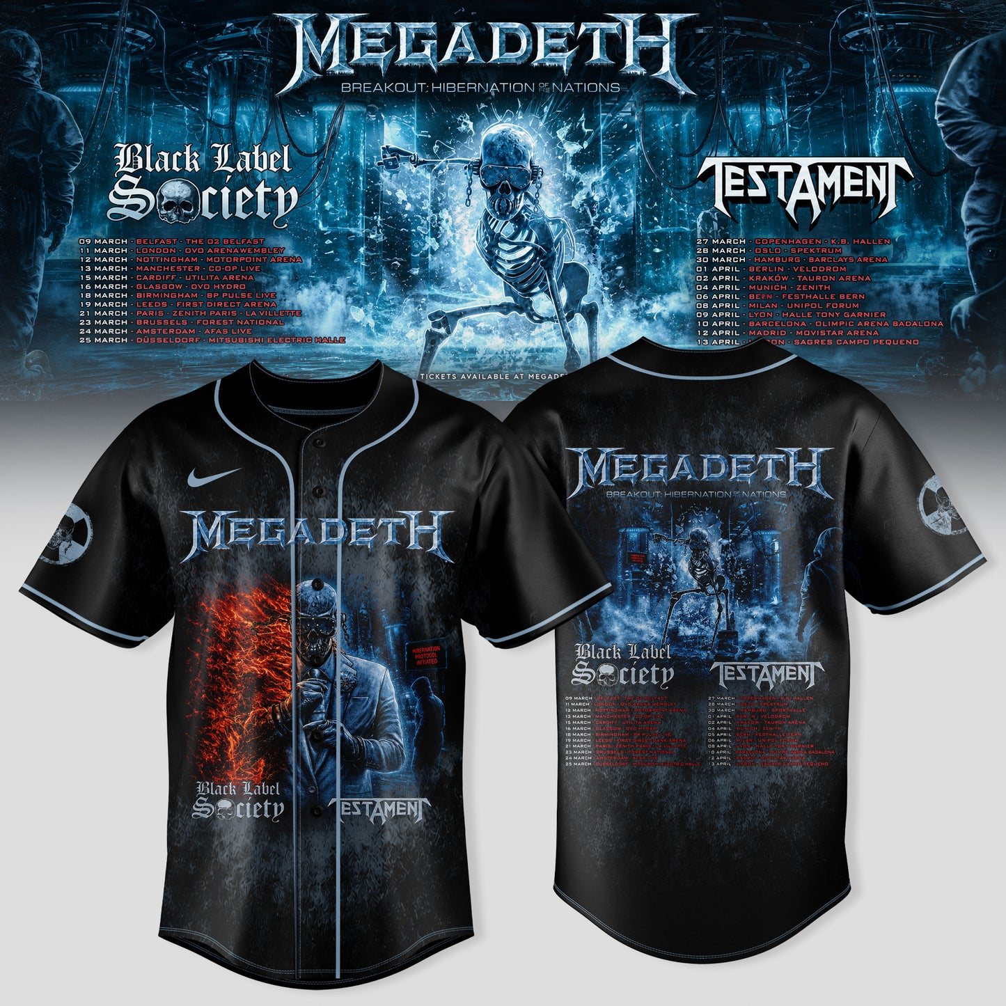 _MEGADETH – BREAKOUT: HIBERNATION OF NATIONS TOUR JERSEY