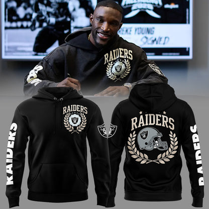 V2. Limited Edition Raiders Football Dareke Young’s Hoodie