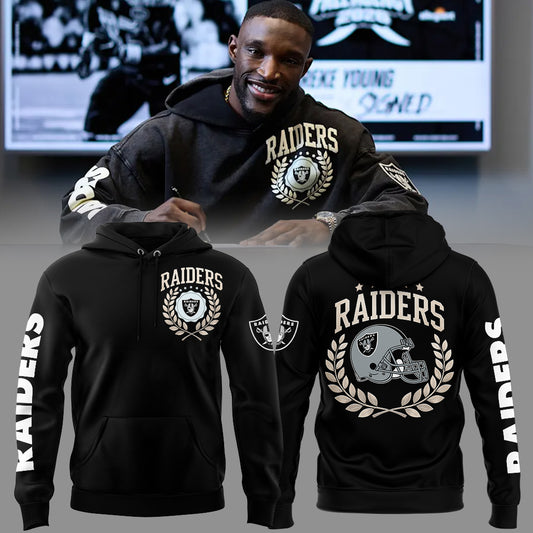 V2. Limited Edition Raiders Football Dareke Young’s Hoodie