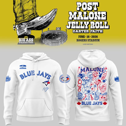 Limited Edition Post Malone Merch Tour 2026 At Rogers Stadium Hoodie