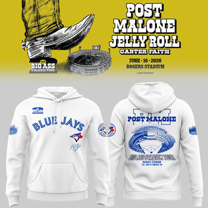 Limited Edition Post Malone Merch Tour 2026 At Rogers Stadium Hoodie
