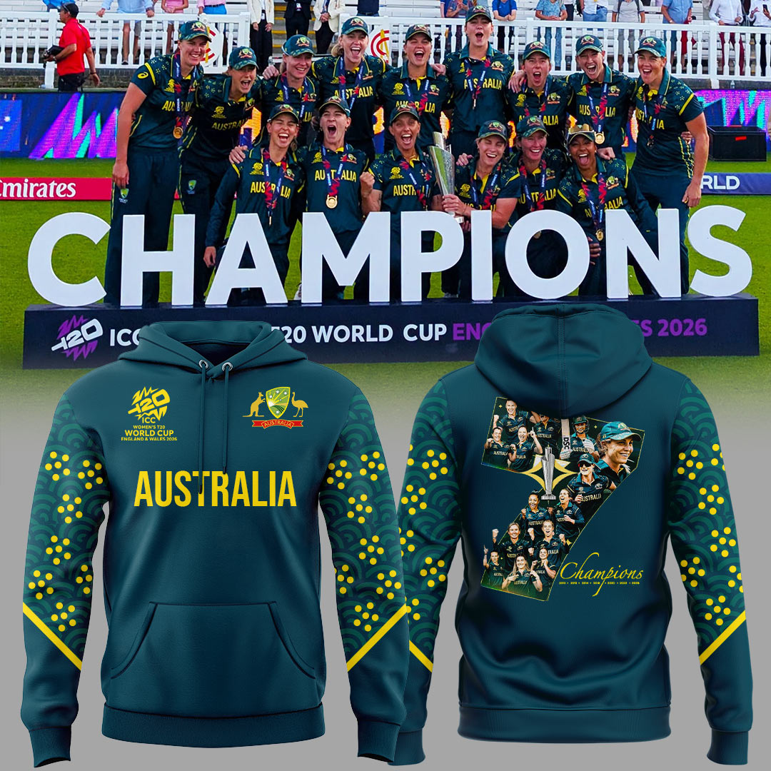 Aussie Women’s 🏏🇦🇺 2026 T20 World Cup Champions 🏆 Hoodie-KC07062602