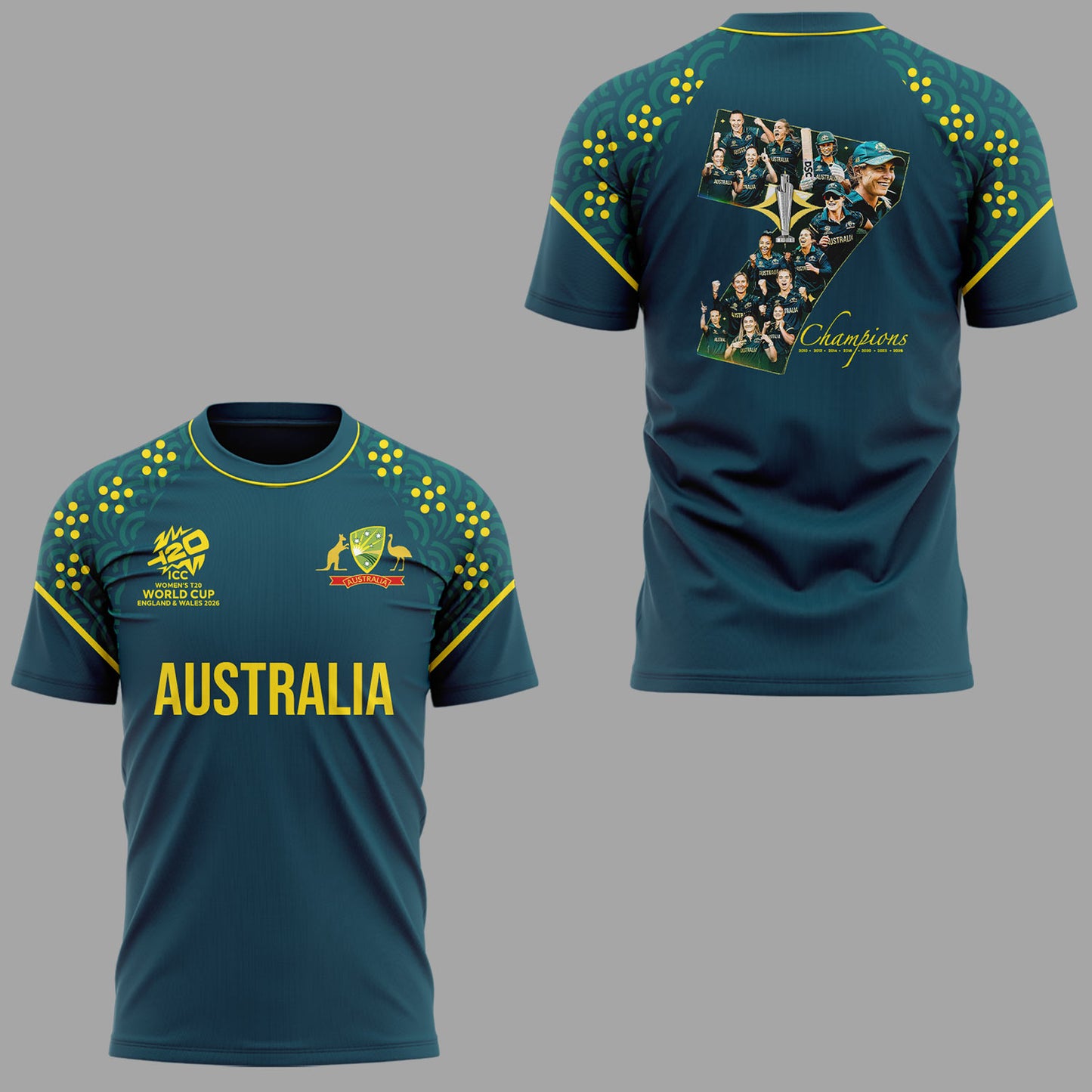 Aussie Women’s 🏏🇦🇺 2026 T20 World Cup Champions 🏆 Shirt-KC07062603