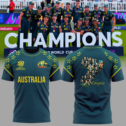 Aussie Women’s 🏏🇦🇺 2026 T20 World Cup Champions 🏆 Shirt-KC07062603
