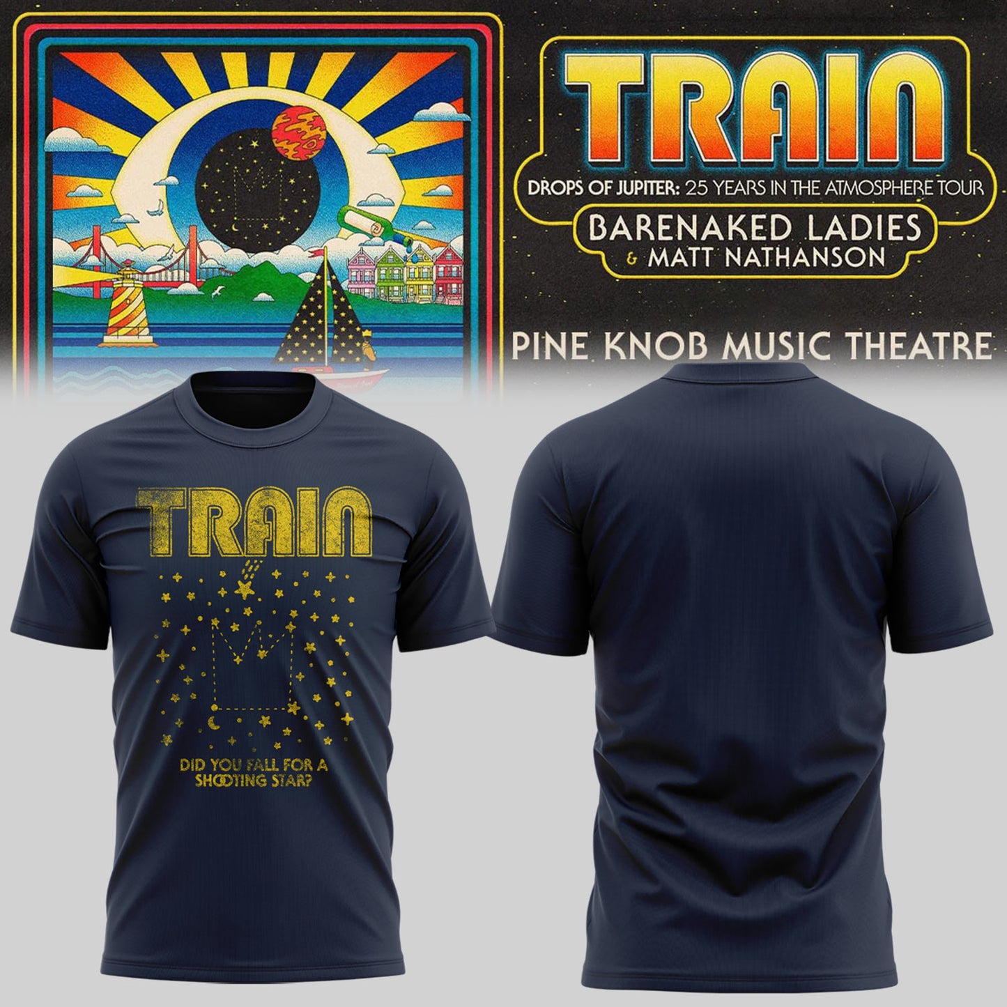 Limited Edition Drops of Jupiter: 25 Years in the Atmosphere Tour Shirt