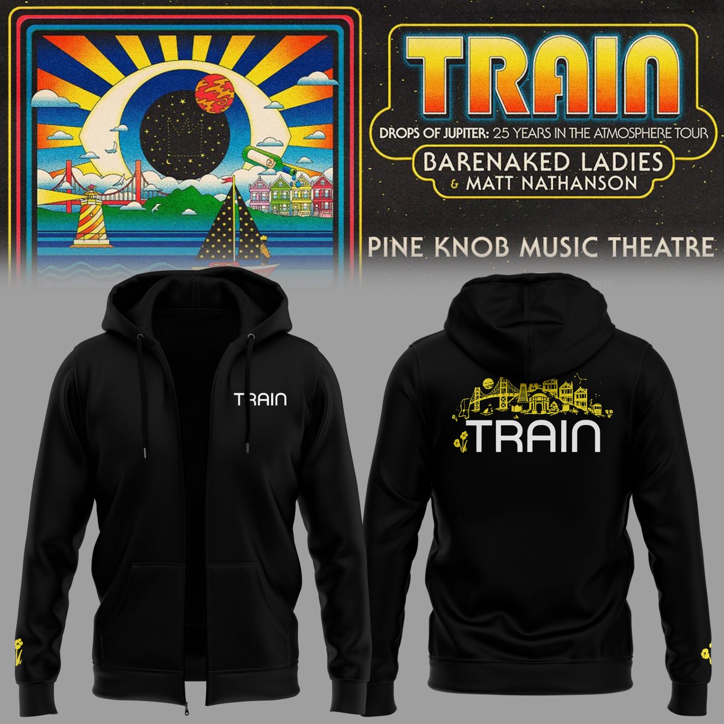 Limited Edition Drops of Jupiter: 25 Years in the Atmosphere Tour ZIPHoodie