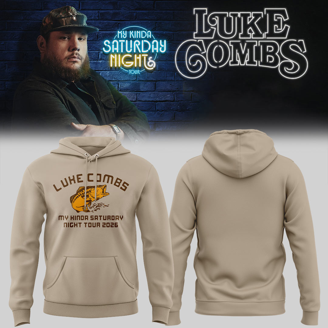 Limited Edition Luke Combs My Kinda Saturday Night Tour 2026 Hoodie