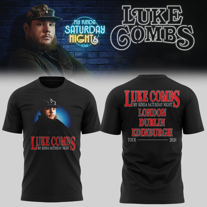 Limited Edition Luke Combs My Kinda Saturday Night Tour 2026 Tshirt