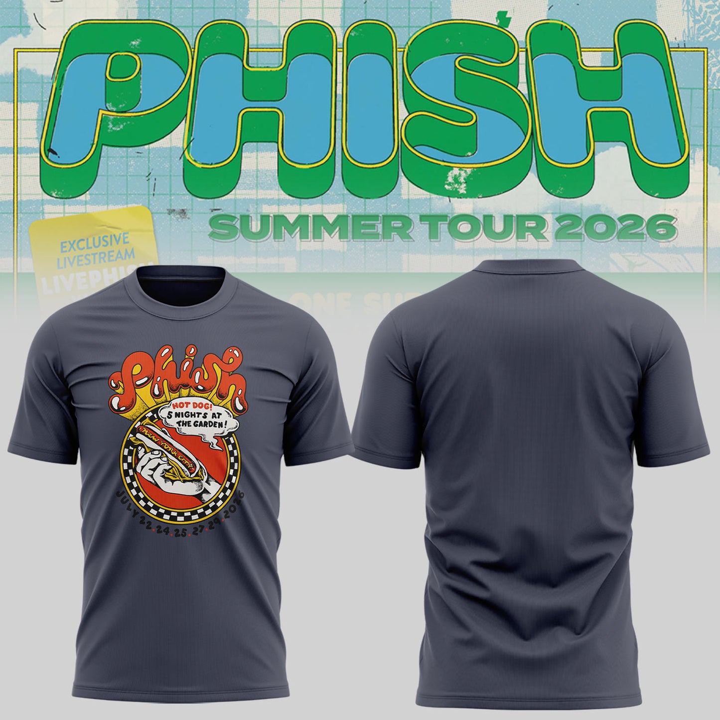 Limited Edition Summer Tour 2026 at Madison Square Garden,NY 🎸🐠 Shirt
