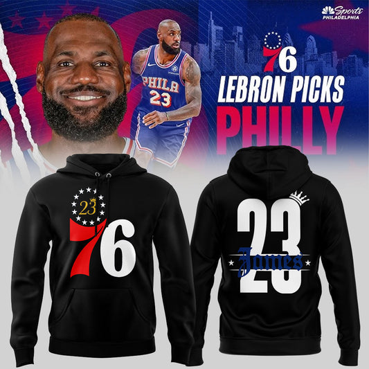 Limited Edition Welcome LBJ To The Sixers Hoodie