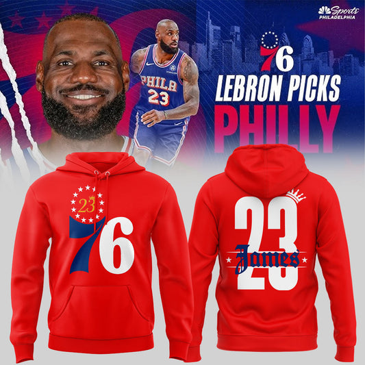 Limited Edition Welcome LBJ To The Sixers Hoodie