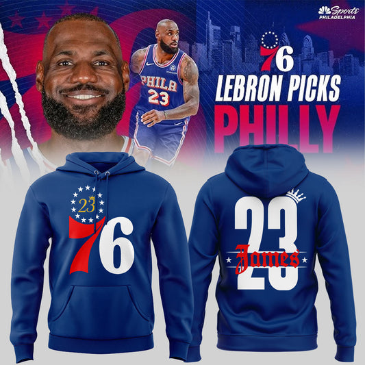 Limited Edition Welcome LBJ To The Sixers Hoodie