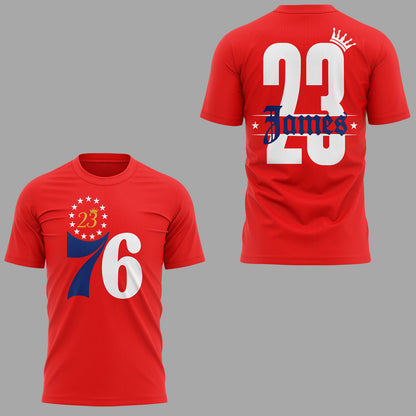 Limited Edition Welcome LBJ To The Sixers Shirt