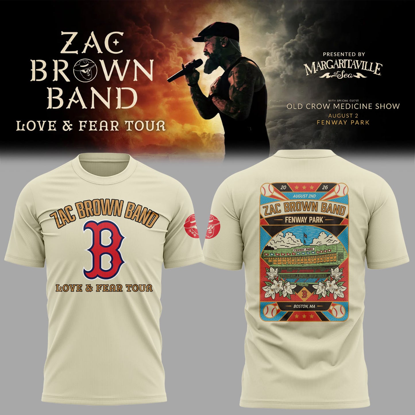 Limited Edition Love & Fear Tour in Boston,MA Shirt