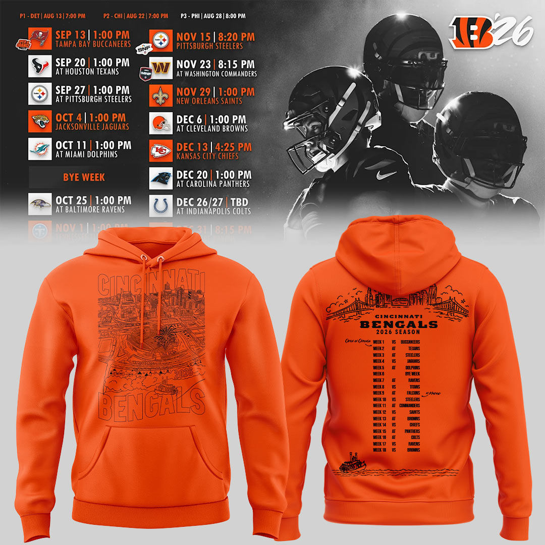Limited Edition 2026 Schedule Skyline Hoodie