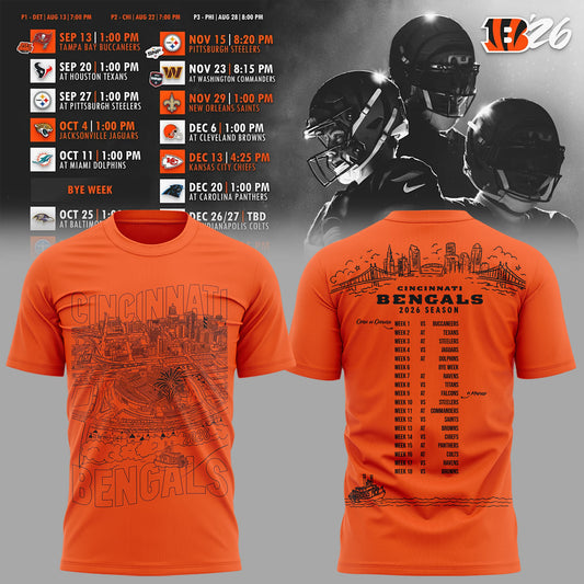 Limited Edition 2026 Schedule Skyline Tshirt